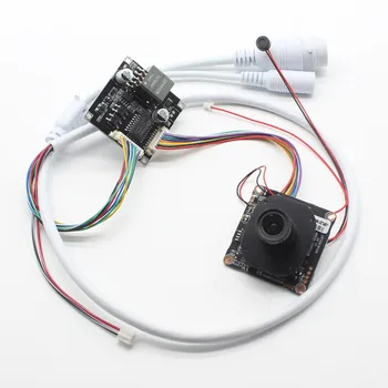 POE 모듈 + 4MP IP 모듈 CCTV 카메라, 네트워크 오디오 보안 IPC 보드, H.265 ONVIF + POE 케이블