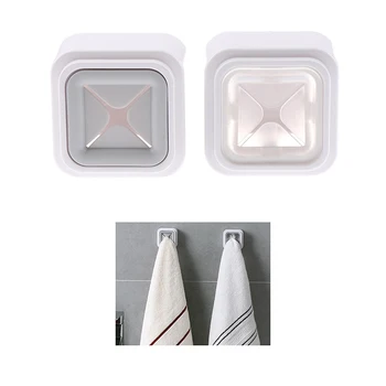 

Self Adhesive Towel Holder Hanger Wall Mounted Kitchen Bathroom Sucker Hooks Towel Storage Rack Creative Rag Organizer