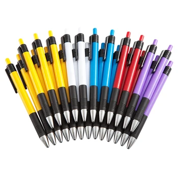 

Comix Retractable Ballpoint Pens, Fine Point, 0.7mm, Blue Ink, 24/Box, Assorted Color Barrel