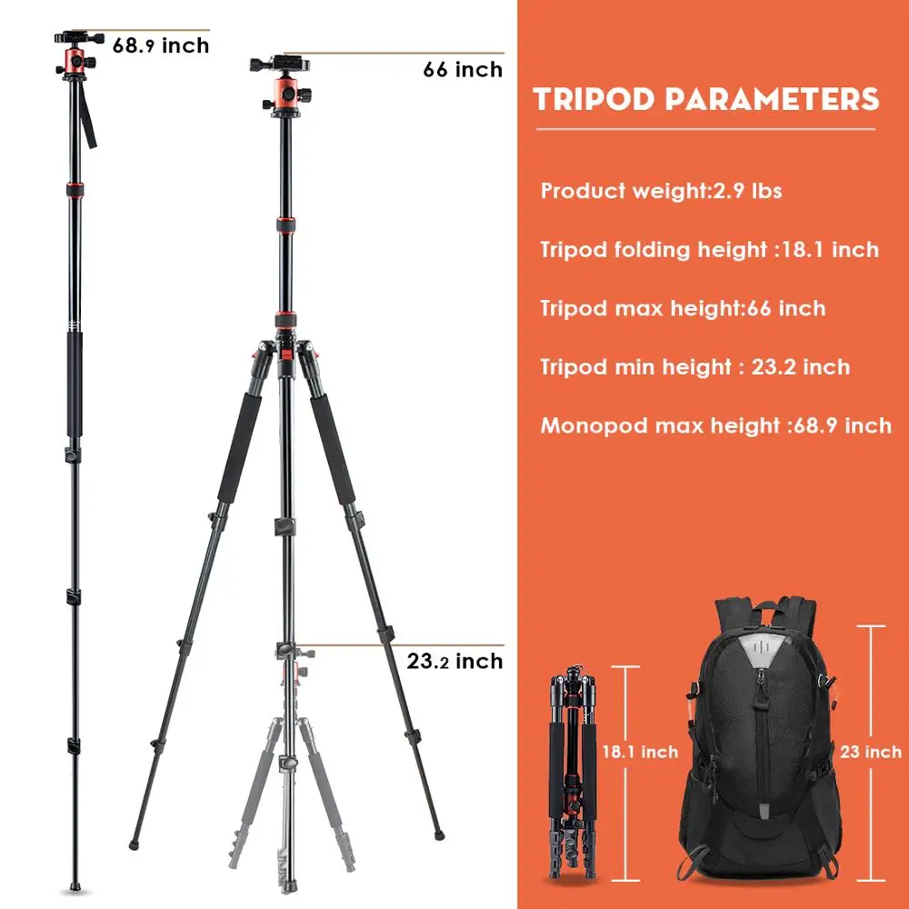  zayex Horizontal Tripod Professional Camera Flat Tripod 66