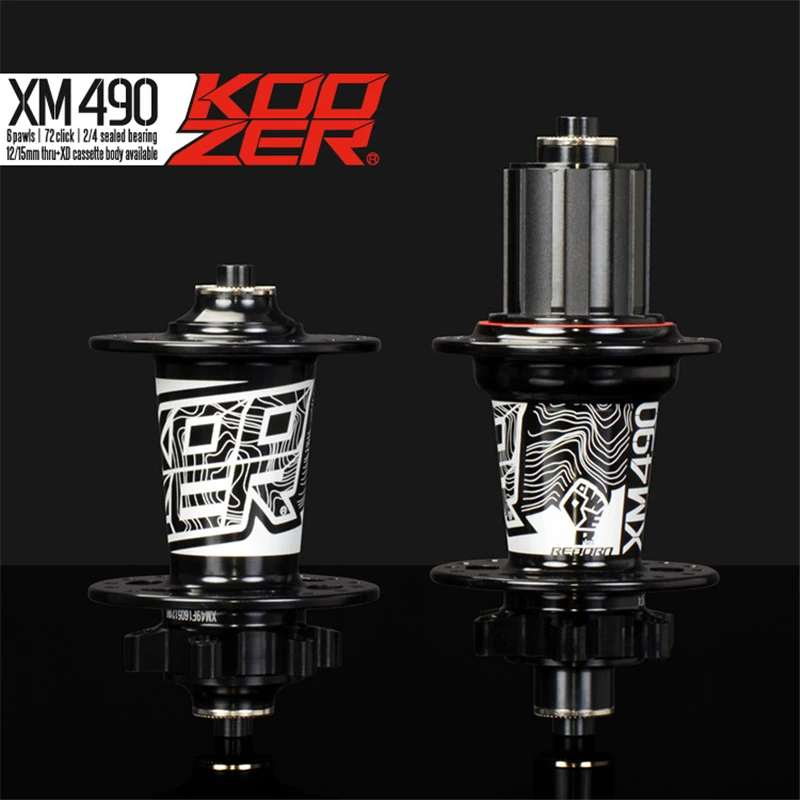 Koozer втулки MTB 4 подшипника задняя 10*135 мм QR 100*15 12*142 сквозная ось 32 отверстия