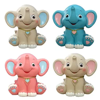 

2020 New Cartoon Baby Elephant Piggy Bank Resin Coin Bank Money Bank Kids Birthday Gifts P31B