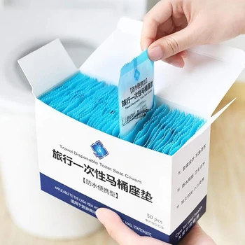 

Disposable Toilet Pad Travel Travel Toilet Cover Waterproof Dirty Maternity Toilet Paper Pad (50 Pieces)