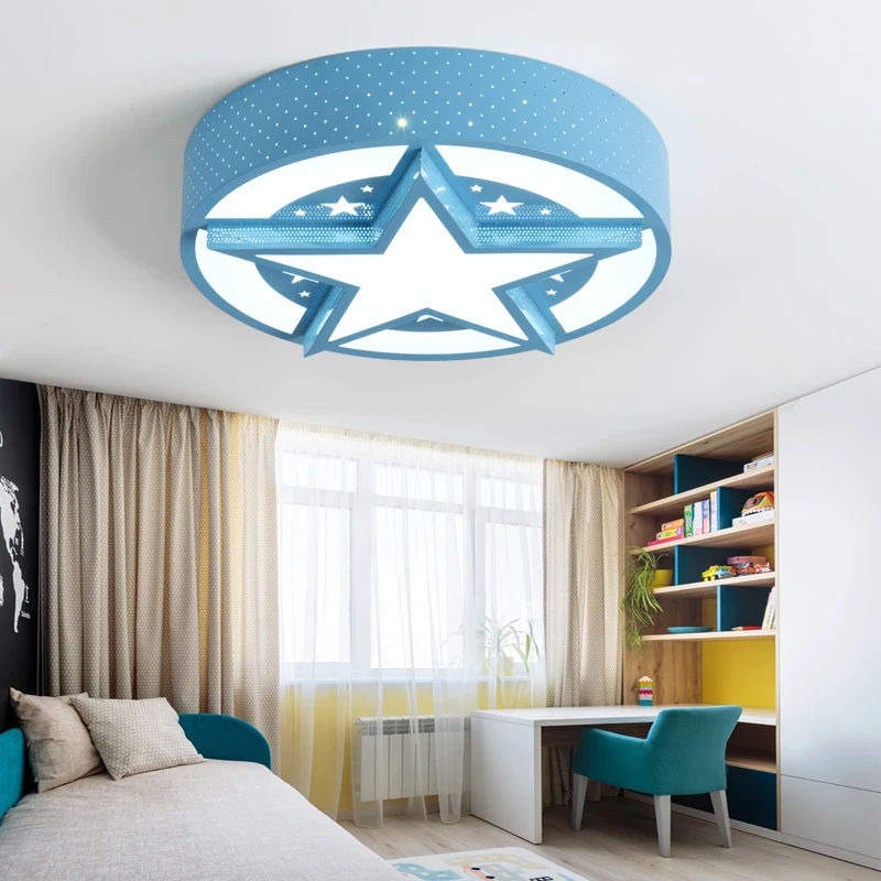 Супер человек Капитан Америка звезда светодиодный потолочный светильник лампа Дети Мальчик кровать комната Спальня декоративный для детской комнаты светильник ing