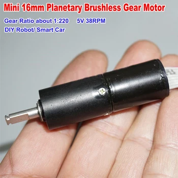

16mm DC 5V 38RPM Micro DC Brushless Planetary Gearbox Gear Motor Speed Reduction Large torque B1625 Motor DIY Robot Car