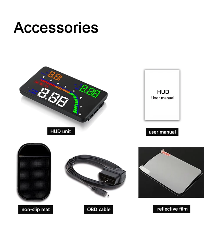 4 ġ OBD2 T100 HUD  ÷, ڵ ӵ    ý OBD2 ݻ ǵ  ÷