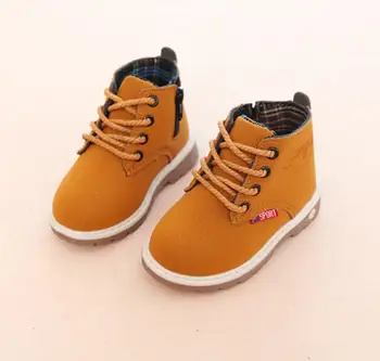 

Children Casual Shoes New Spring Martin Boots Boys Shoes Fashion Leather Soft Antislip Girls Boots EU 21-30 Sport Running Shoes