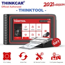 Lançamento thinktool obd2 ferramenta de diagnóstico profissional obd2 scanner automotivo tpms programa ecu codificação 30 redefinir obdii leitor de código