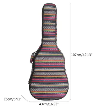 

Folk Style Knitting Waterproof Gig Bag Acoustic Electric Guitar Carry Case Backpack for 40/41Inch Guitars Musical Instrument