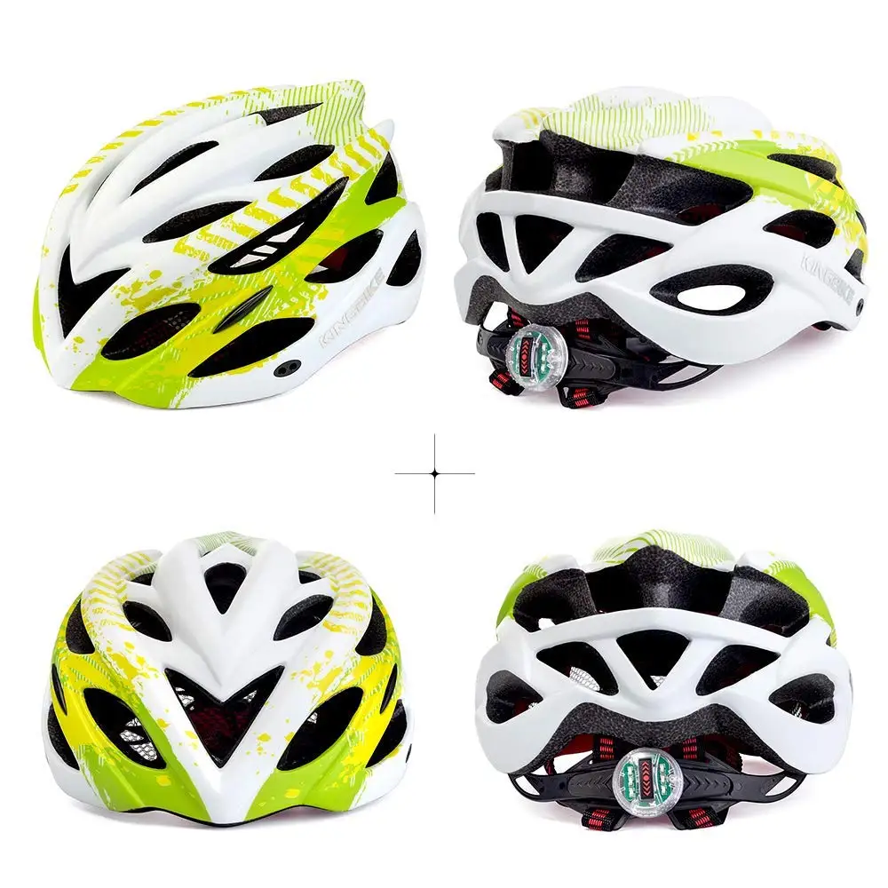 KINGBIKE Green Bike Cycling Helmet Ultralight Bicycle Helmet CPSC&Ce Detachable Visor MTB Bicycle Casco Ciclismo Cycling Helmet