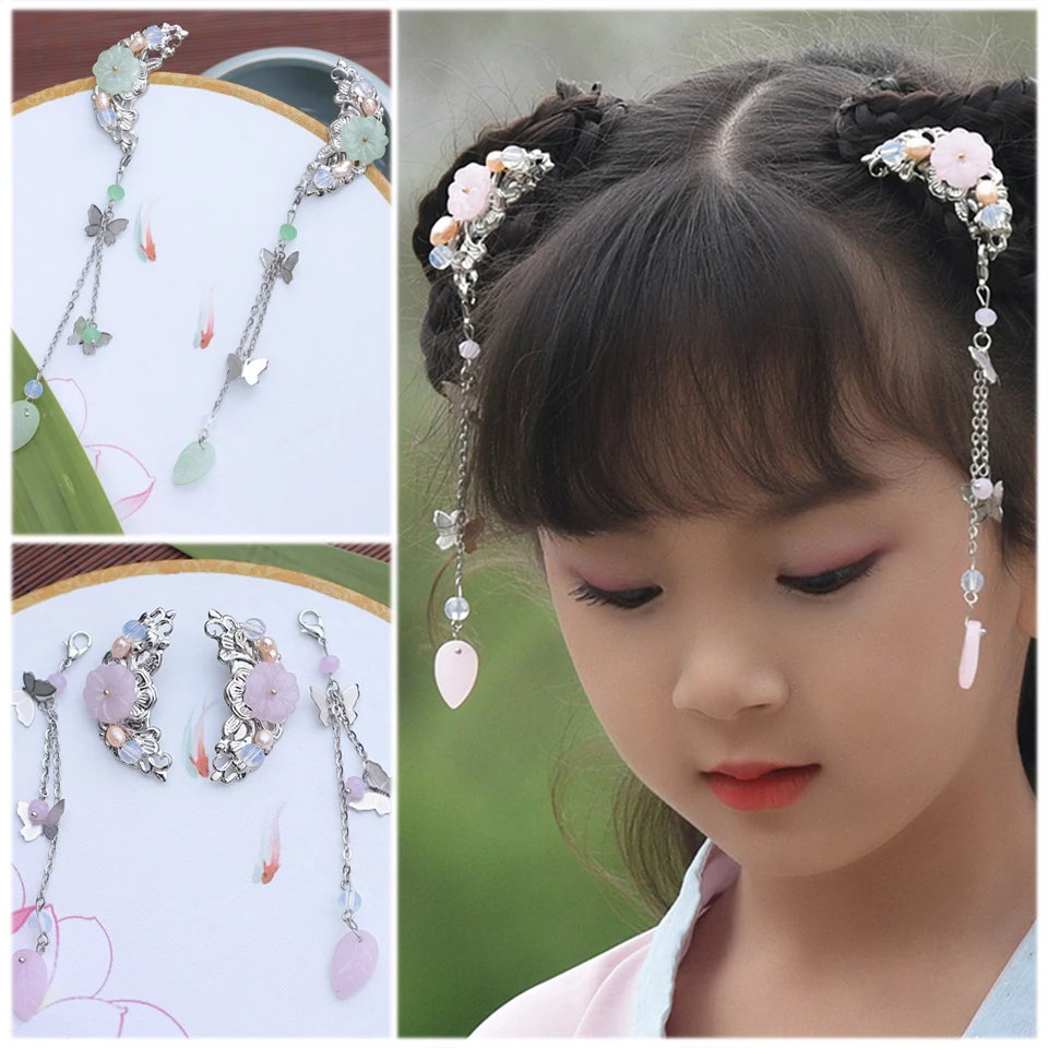 Китайские древние палочки для волос HanFu стильные заколки в форме полумесяца заколки для волос головной убор для женщин/детей аксессуары для волос на каждый день
