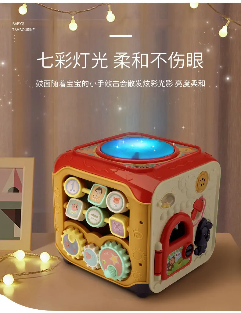 Bateria de Mão do Bebê Brinquedo do Bebê Anos e 6 Crianças Música Tambor Educação Precoce Quebra-cabeça Recarregável 0-1 Meses Brinquedos Musicais Pat 10 Brinquedos e hobbies