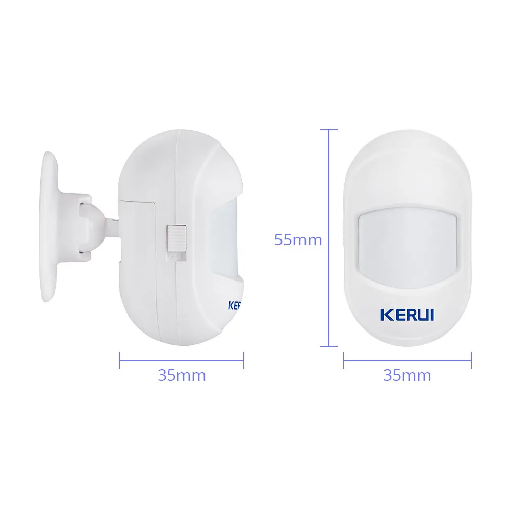 KERUI беспроводной мини небольшой подвижный угол домашней безопасности охранный PIR инфракрасный детектор движения для G18 WG11 wifi GSM сигнализация