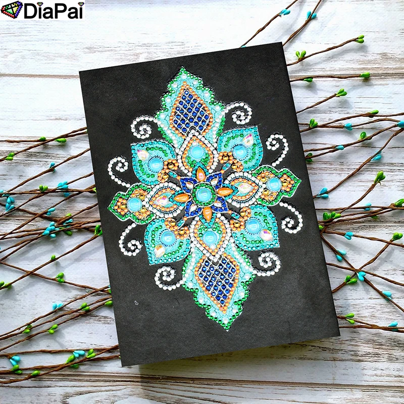 DiaPai A5 блокноты 5D DIY алмазная живопись специальная форма Дневник Книга Алмазная вышивка крестиком Стразы Декор подарок