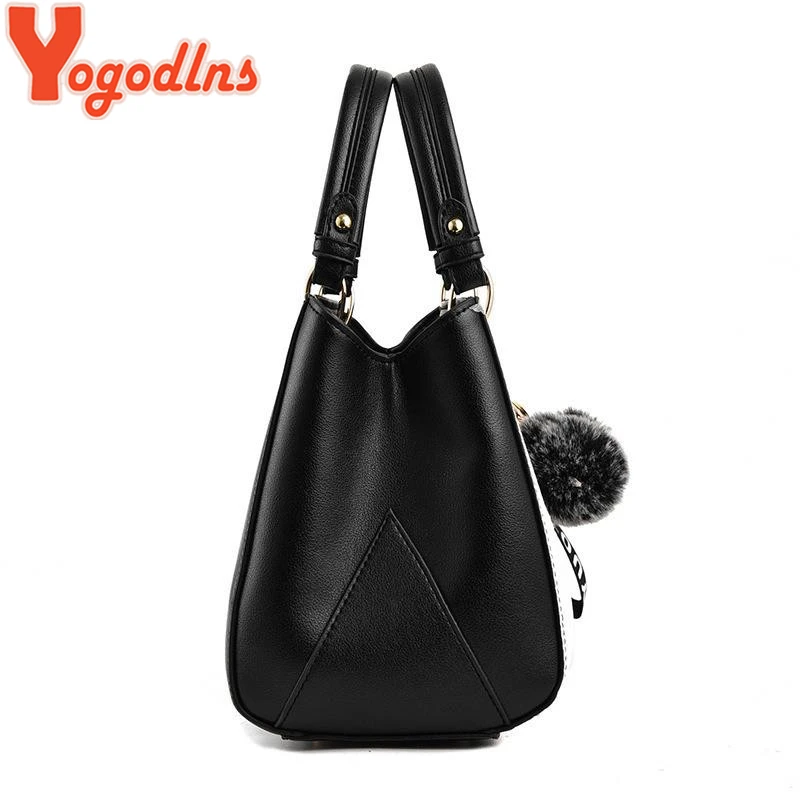 Yogodlns модные Лоскутные цвета сумки через плечо женские повседневные сумки модные качественные сумки на ремне+ шарик для волос
