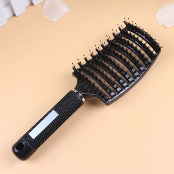 

1 Pc Hair Massage Comb Hair Slab Comb Large Curved Comb Makeup Comb Pig Ribs Comb Shape Comb Wide Tooth Comb Hair Comb