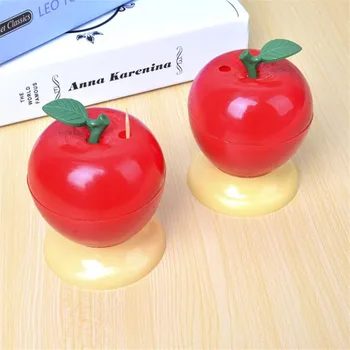 

Fashion Small Portable Toothpick Fruit Apple Shape Vintage Romantic Creative Automatic Toothpick Box For Christamas