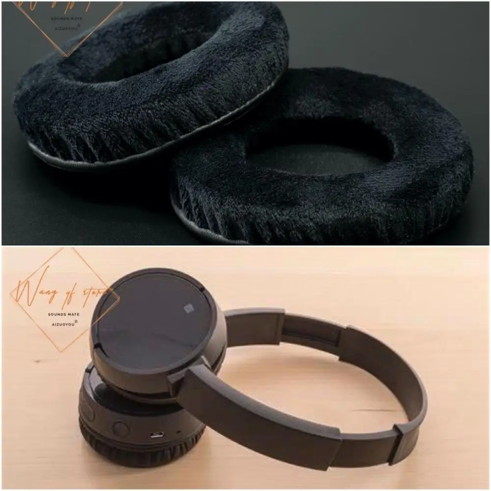 

Плотные велюровые бархатные амбушюры для наушников SONY WH-CH500, отличное качество, недешевая версия