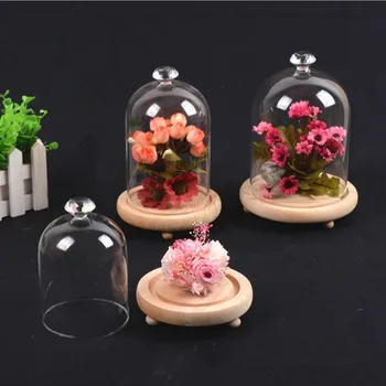 

Free Shipping Diameter=12cm Diamond Top Glass Dome Vase Home Decoration Glass Dome DIY Friend Gift Wedding Favor Gift