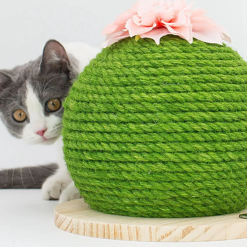 Когтеточка для кошек, прикольная груша, игрушка для кошек, котенок, кактус, кошачий продукт, Когтеточка из сизаля для кошек, украшение для игры
