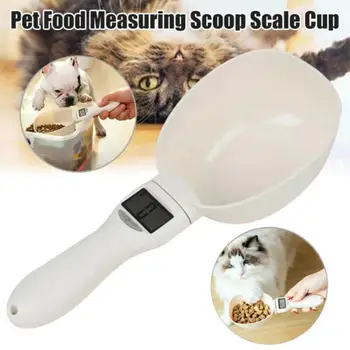 

Dog Cat Feeding Scoop Electronic Digital Display Pet Food Scale Measuring Spoon