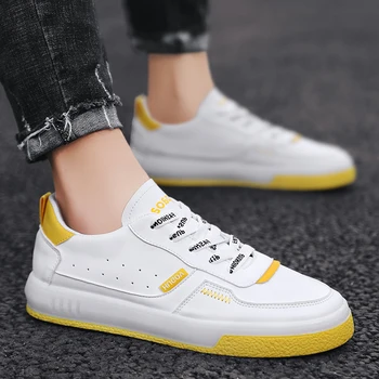 

Popular Casual Shoes Mens Anti Slip Pu Leather Men Shoes Comfortable Fashion Men Sneakers Cheap Luxury Brand Men Shoes Spring