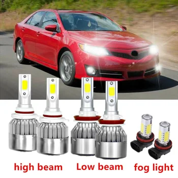 

6x Car Led Lights For Toyota Camry 2007-2014 LED Headlight Fog Light Bulbs Kit 9005 LED Headlight Bulb