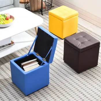 

8000 Multifunctional sofa stool low stool door living room wear shoes change shoes stool storage household can sit storage stool