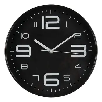 

Indoor Big 3D Number Silent Wall Clock Quiet Movement Wall Clocks Battery Operated 10 Inch