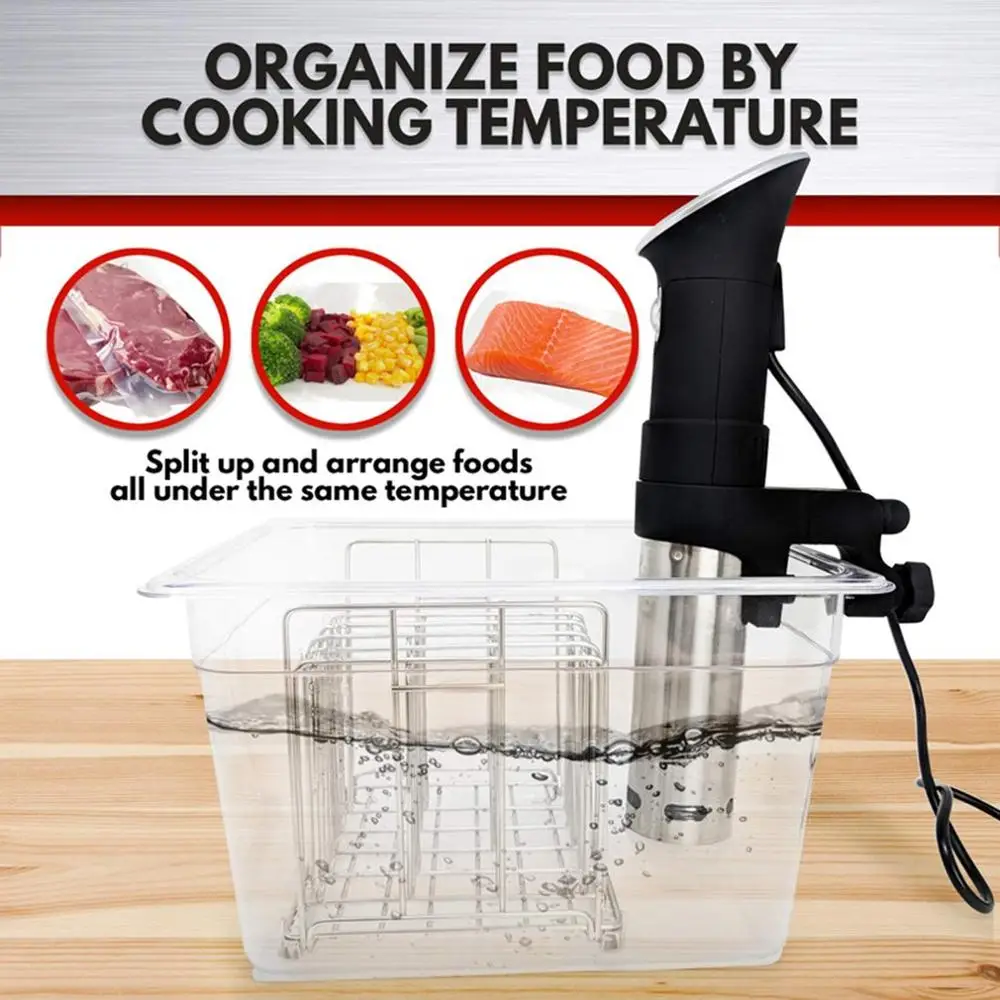 Нержавеющая сталь Sous Vide стойка для большинства 11L Sous Vide контейнеры для плиты съемные разделители сепаратор для погружных циркуляторов