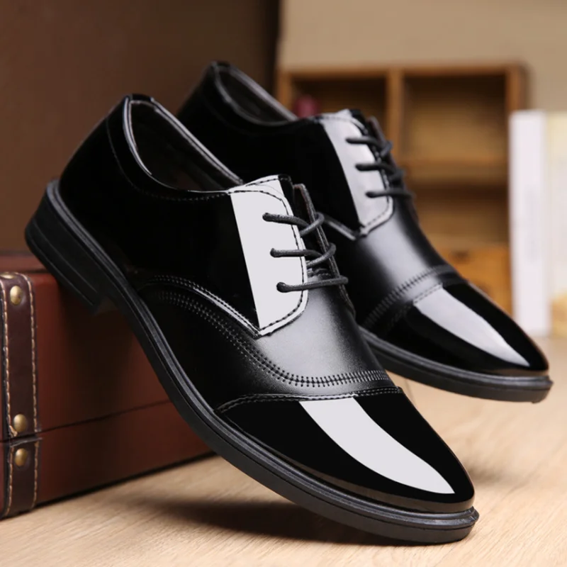 New Men Business Dress Formal Shoes Fashion Oxfords Loafers Lace Up Pointy Toe 