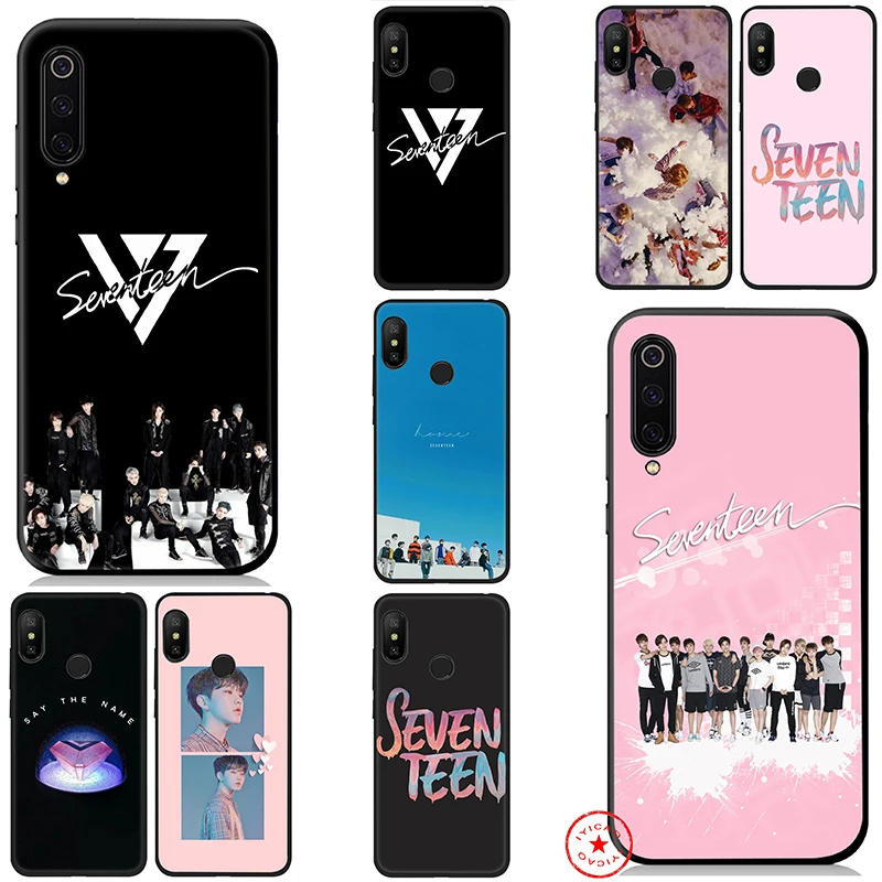 IYICAO SEVENTEEN K Pop Soft Case for Xiaomi Mi A3 A2 A1 8 Lite 9 Se Max 3 F1 5X 6X 6 CC9 CC9e 9T Pro MiA1 MiA2 |