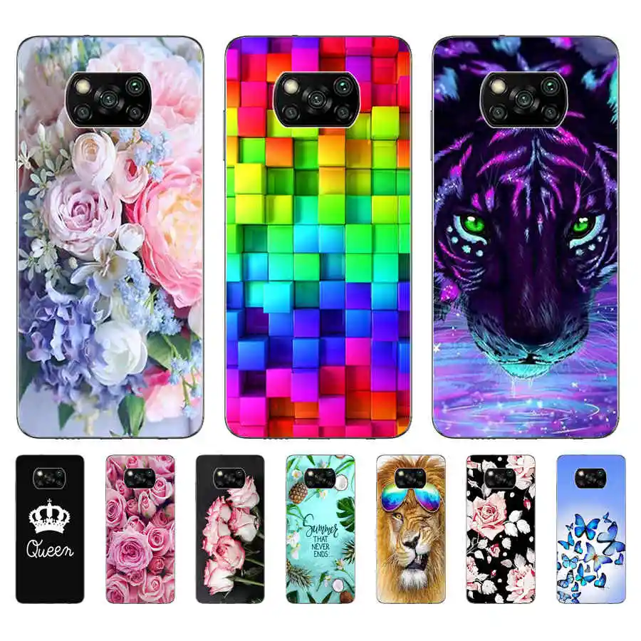 Per Xiaomi Poco X3 Nfc 6.67 'Custodia Cover Per Telefono Custodia Morbida In Silicone Per Poco X3 Custodia Nfc Paraurti In Tpu Per Poco X 3 Pocox3 Nfc