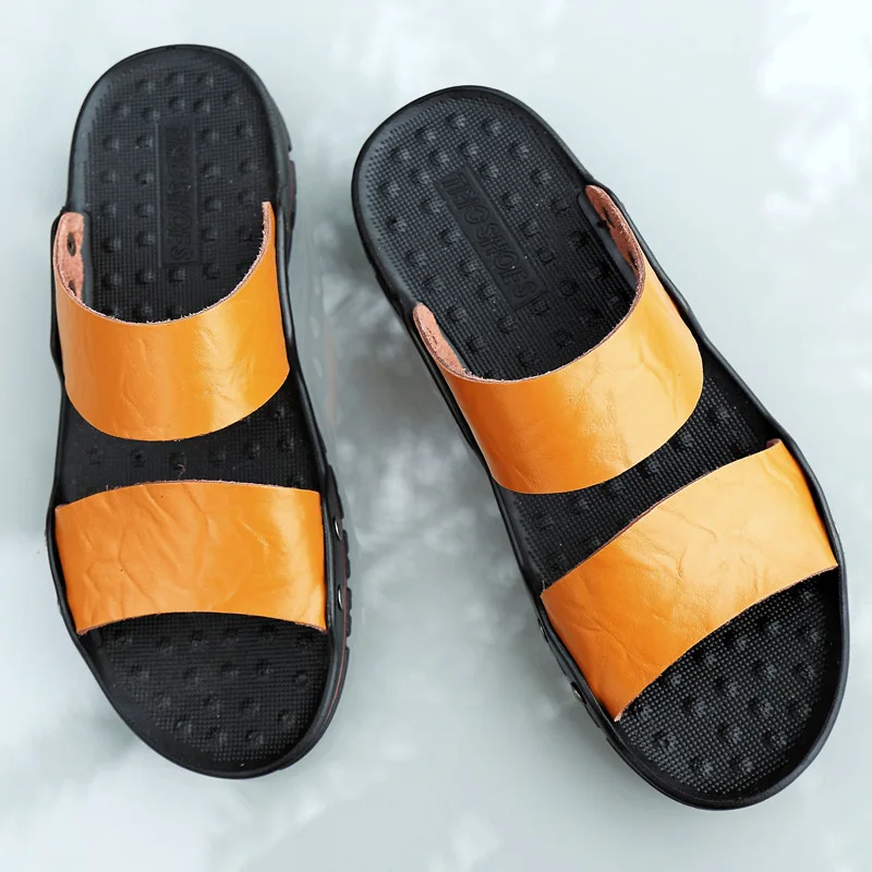 

Summer 49 Extra Large Slipper 45 Casual Sandals 46 Extra-large No. 47 Genuine Leather Sandals 48 Beach Shoe Men's Fashion