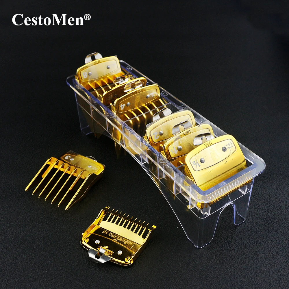 CestoMen 8 Pcs Профессиональная машинка для стрижки волос предел резания Руководство