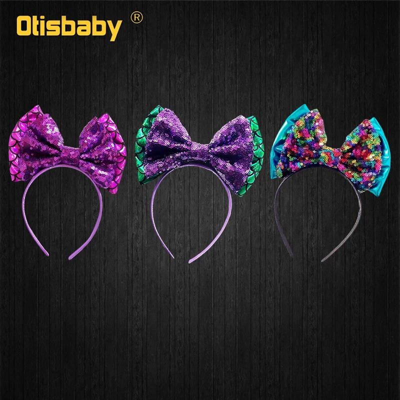 3PCS Headwear Маскарадное платье Ариэль Белль платье принцессы на Рождество вечерние платья Аврора Жасмин Мулан Рапунцель Мерида Elena детское Причастие - Цвет: 3PCS Headwear