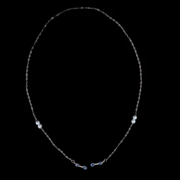 

Metal Pearl Adjustable Eyeglasses Holder Strap Eyewear Sunglasses Retainer Neck Cord Necklace