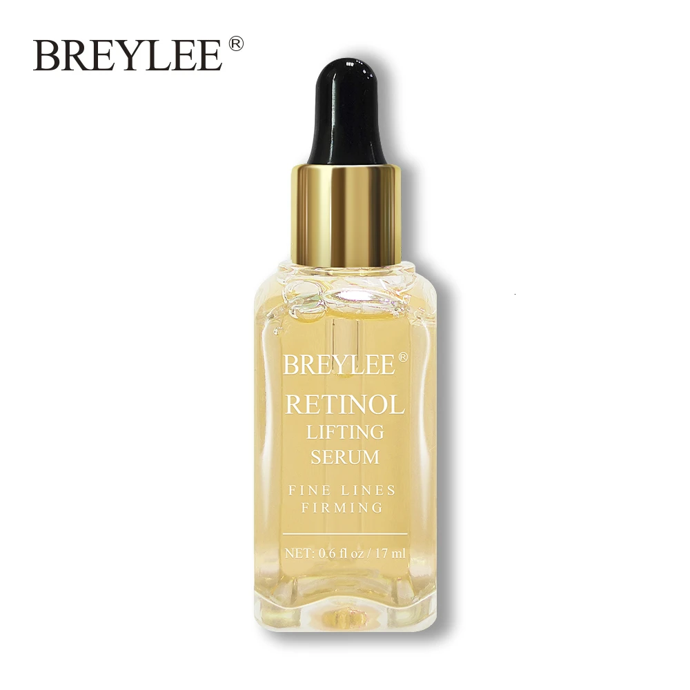 Retinol 17ml Breylee суть серии Гиалуроновая Кислота Витамин C отбеливающий уход за кожей лица Уход за кожей Rose Увлажняющий Крем ретинол укрепляющий успокаивающий ремонт Сыворотки - NET WT: Retinol 17ml