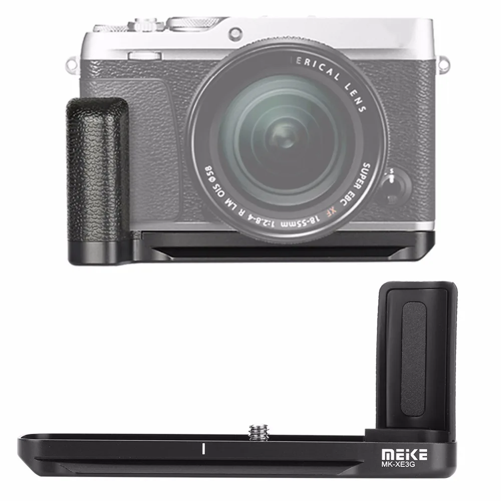 Meike металлическая Батарейная ручка для камеры Fujifilm X-E3 камера Антивибрационная анти-встряхивание эргономичный батарейный кронштейн держатель