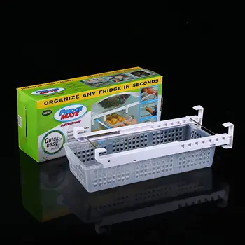 

Adjustable And Stretchable Fridge Organizer Fresh Spacer Layer Storage Rack Drawer Basket Refrigerator Pull-out Drawers