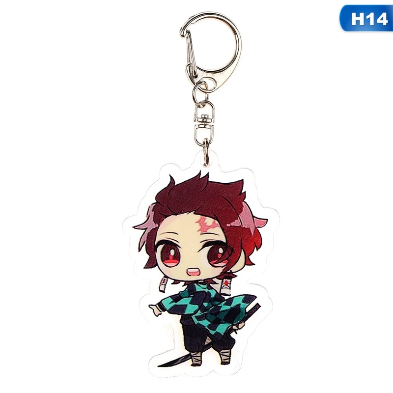 Аниме демон убийца Kimetsu No Yaiba Kamado Tanjirou косплей реквизит брелок Kamado Nezuko акрил прекрасная цепочка для ключа брелок
