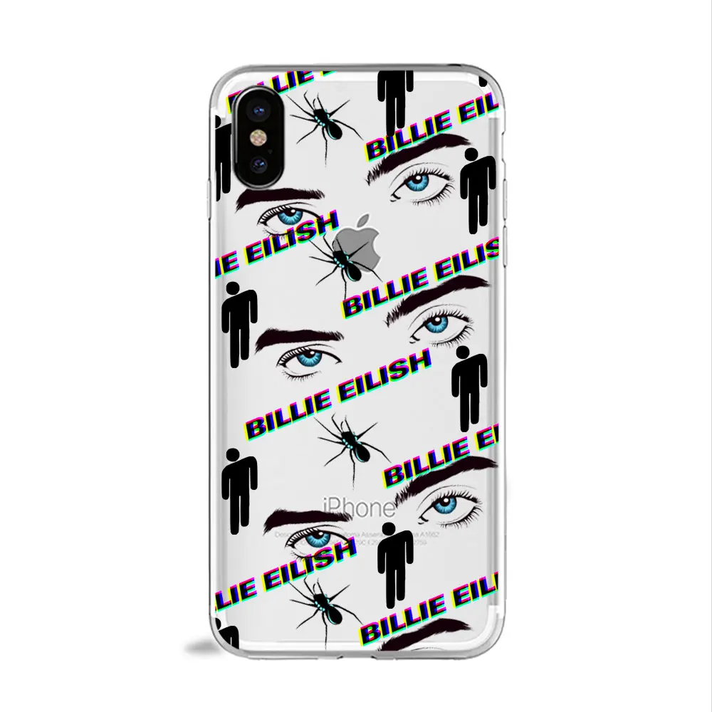 TPU A1056 Billie Eilish наклейки не улыбаются на меня мультфильм телефон чехол для huawei P30 P20 P10 lite mate20 P20 pro honor 10 ТПУ силиконовый чехол - Цвет: TPU A1056