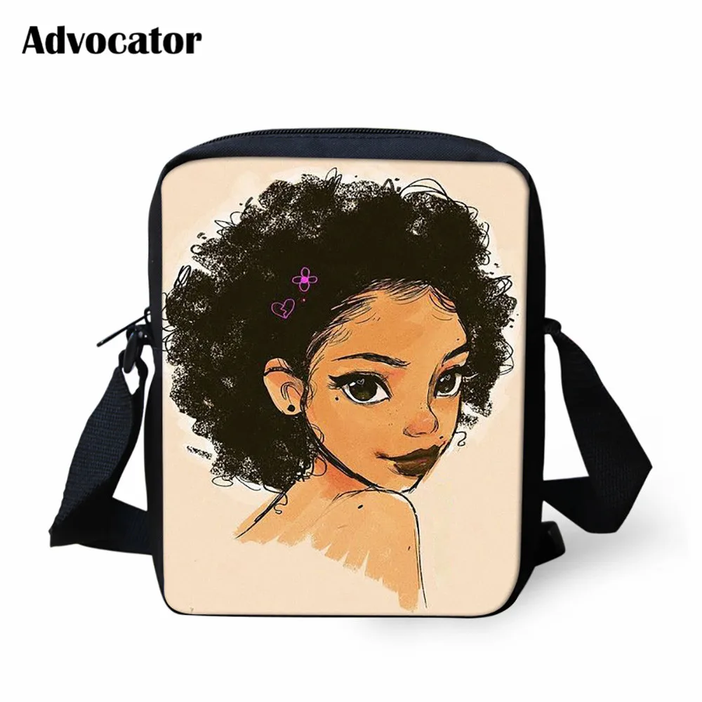 ADVOCATOR BAG Сумка-мессенджер для девочек в африканском стиле с принтом черного цвета для подростков, сумки через плечо для женщин, школьные сумки Mochila - Цвет: ADVOCATOR BAG