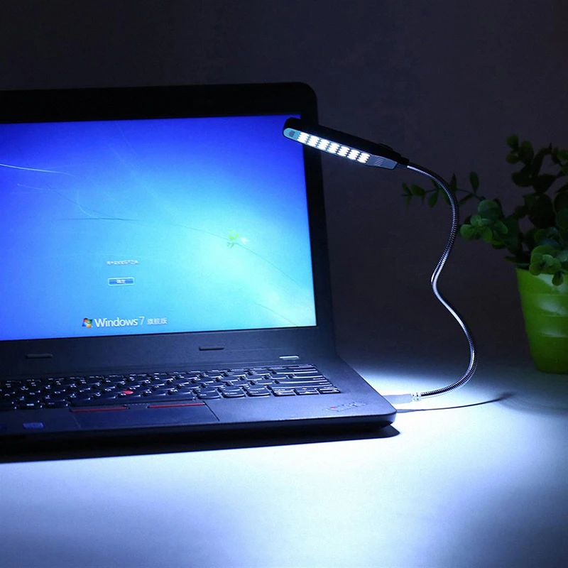 HECULAS USB Led Настольная лампа ультра яркий 28 светодиодов Мини Гибкий Ночной светильник портативный мощный светильник для ноутбука чтения книг ing