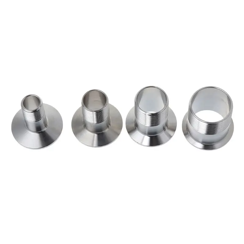 Санитарный фитинг с наружной резьбой для труб тройной зажим из нержавеющей стали