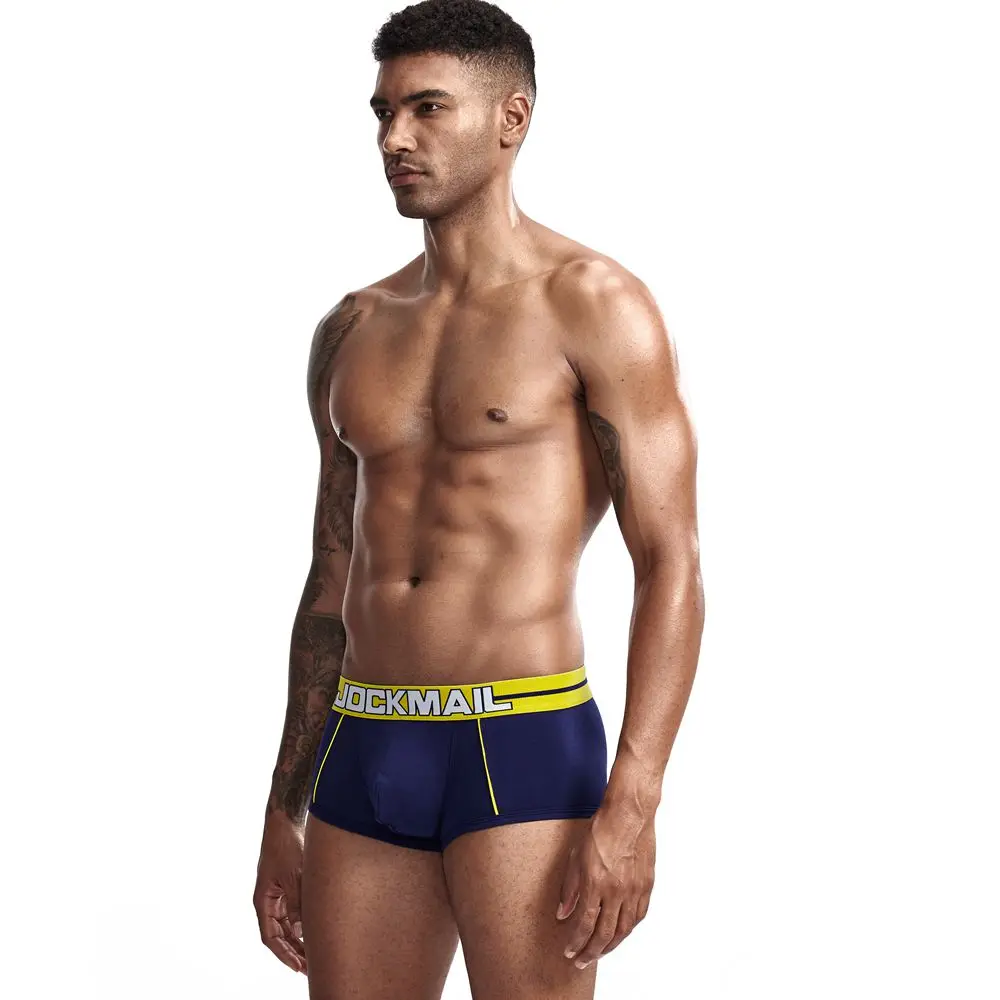 JOCKMAIL боксер для мужчин Новое модное мужское белье сексуальные мужские боксеры U выпуклая сепарация боксер homme подарок для мужчин cueca Gay