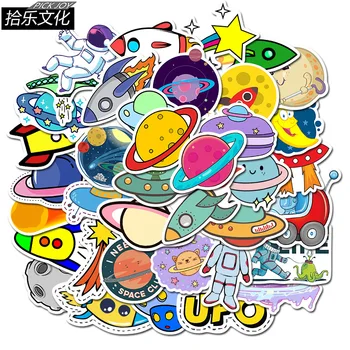 

18 pack/lot Alien Planet Astronaut Cartoon Journal Decorative Stationery Craft Stickers Scrapbooking DIY Diary Album Stick Label