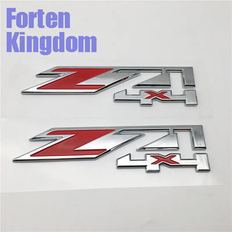 Forten Kingdom 2 шт. слово Z71 4x4 ABS пластик красный и хром багажник автомобиля эмблема 3D Письмо значок наклейка