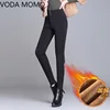 2022 New Fashion High Waist Autumn Winter Women Thick Warm Elastic Pants Quality S-5XL Trousers Tight Type Pencil Pants ► Photo 3/6