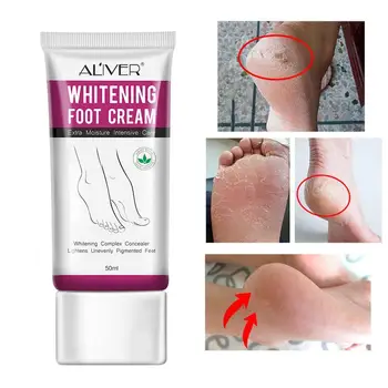 

New 50ml Whitening Foot Cream Moisturizing Treatment Pigmented Lightens Lotion Feet Care Nourishing Hydrating Unevenly A6B1